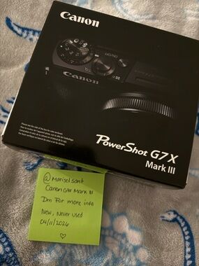Canon g7x Mark III Silver